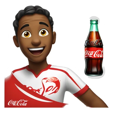 Coca cola voando  sticker