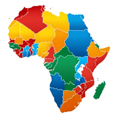 Africa mapa sticker