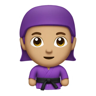 martial arts purple belt sticker