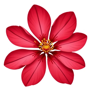 Red sakura sticker