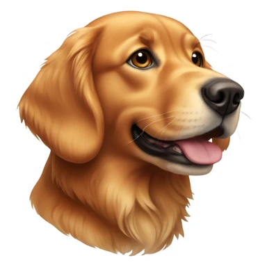 Red golden retriever  sticker