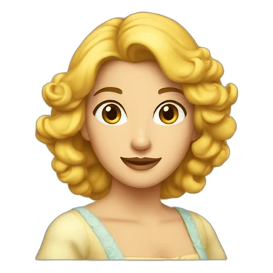 Femme belle sticker