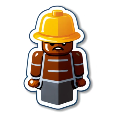 person pooping bricks sticker