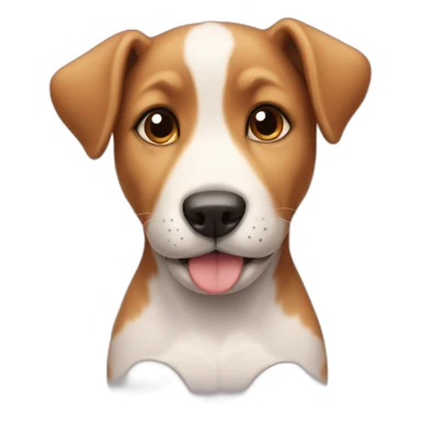 Puppy with the number 1 on its head sticker