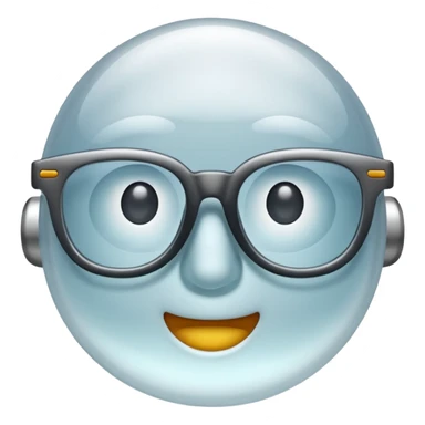 Foggy glasses sticker