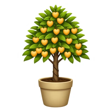potted tree sticker