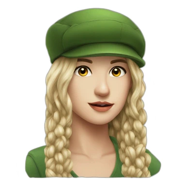 scally cap irish hat only the hat woman sticker