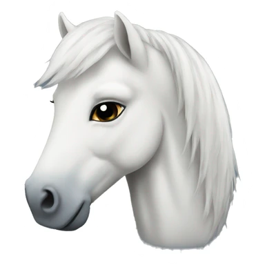white pony sticker