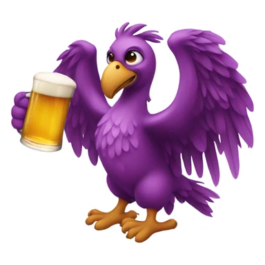 mauve phoenix with a beer sticker