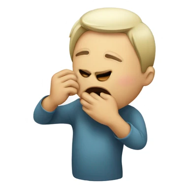 Person coughing  sticker