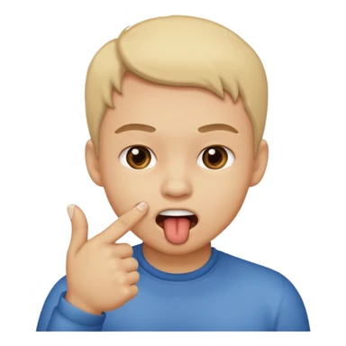 labio mordiendo un dedo sticker