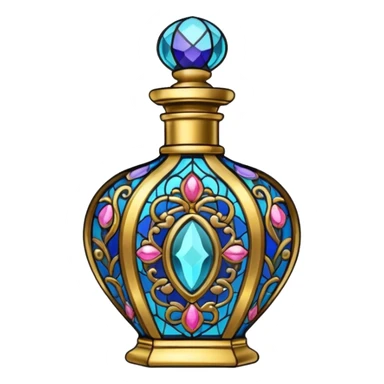 Stained glass perfume sticker