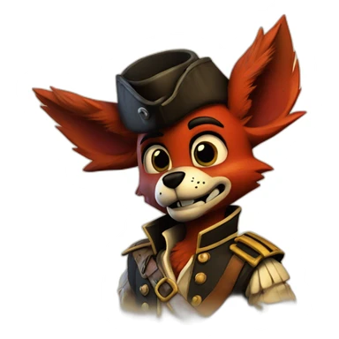 fnaf foxy the pirate 1 sticker