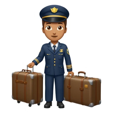 Porter with luggage,Train Crew. sticker