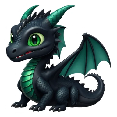 toothless black dragon sticker