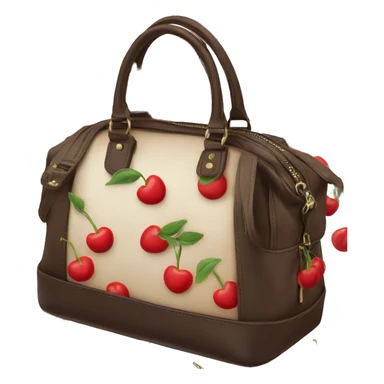 coach hand bag with cherries  sticker