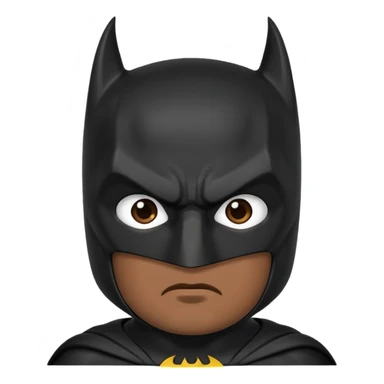 Batman emoji with no emotions  sticker