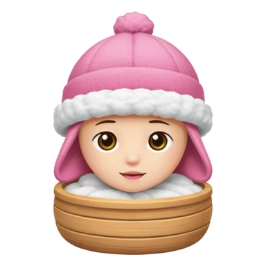 Sauna-hat pink sticker