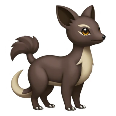 Cute cool dark animal hybrid Fakemon full body sticker