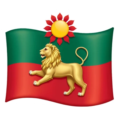 Flag of Iran Qajar  sticker