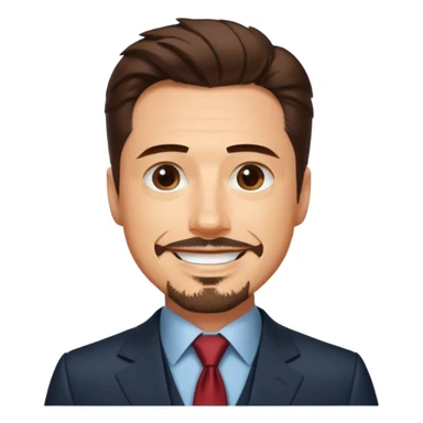 happy tony stark sticker
