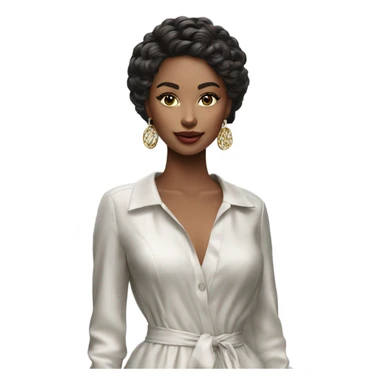 Hyper Realistic beautiful dolce fashion model  sticker