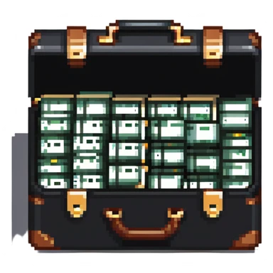 briefcase full of cash sticker