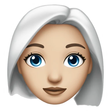 skin care girl blue eyes sticker