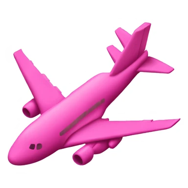 Pink air plain ticket  sticker