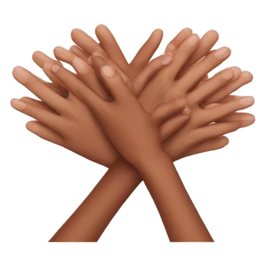 Gen z hands heartheart sticker