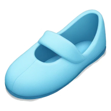 Light blue slippers sticker