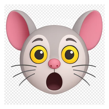 Darken only the grey outline above the eyes to match the second image. Do not change any other colors. The original style is 3D emoji style, but since it does not support editing, keep the look as close as possible while editing in a general style. Keep the background transparent. sticker