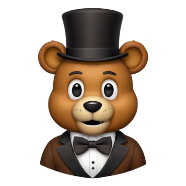 Freddy Fazbear from Five Nights At Freddys sticker