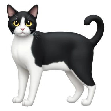 Tuxedo Cat Breed Full Body sticker