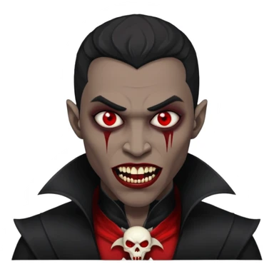 black men Vampire sticker