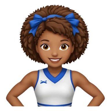 african american cheerleader sticker
