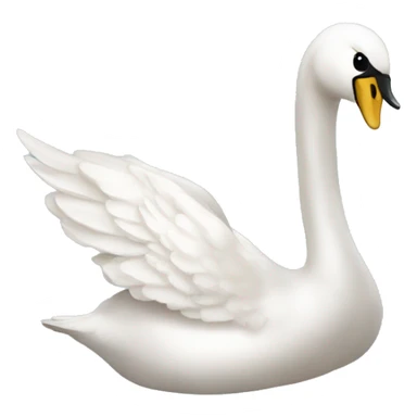 coquette swan sticker