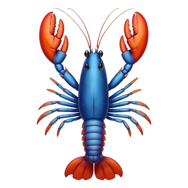 White white lobster  sticker