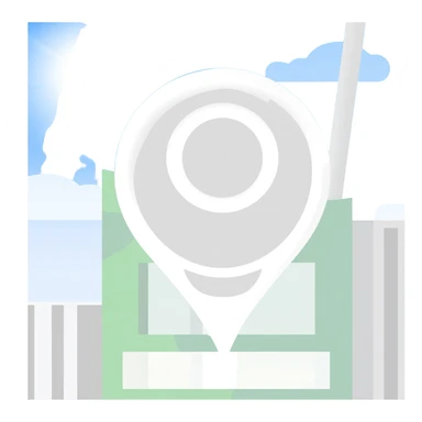 White Google maps sticker