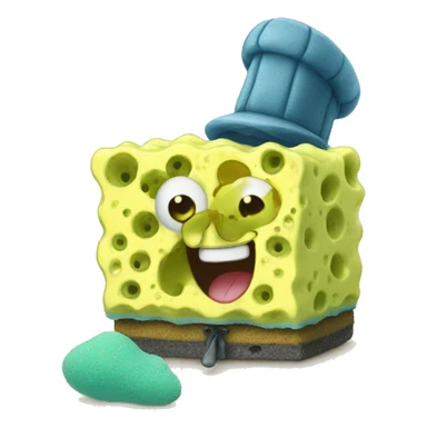cute baby sponge bob sticker