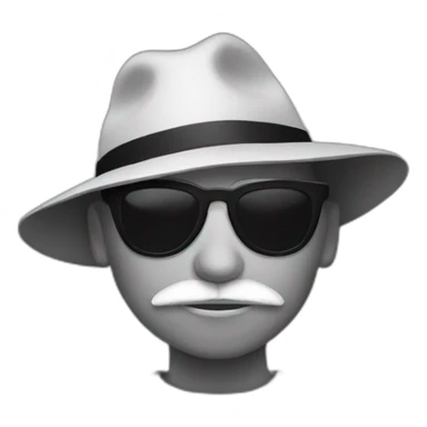 Noir avec du coton sticker