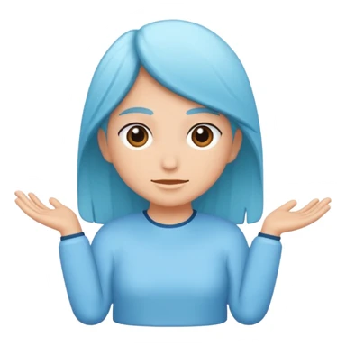 Genera la R mayúscula de color celeste con un fondo blanco sticker