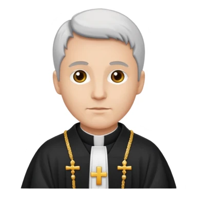 The priest who presides over the wedding sticker