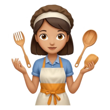 Cooking food girly  sticker
