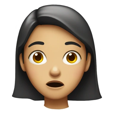 Shocked girl  sticker