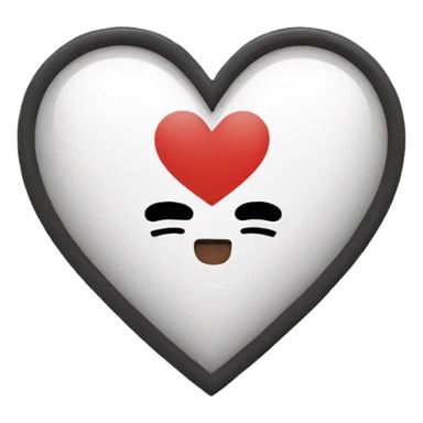 Korean heart sticker