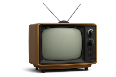 retro television, no background sticker