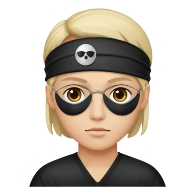 working with eye patches sticker