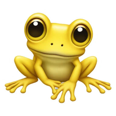 yellow frog in echo sticker