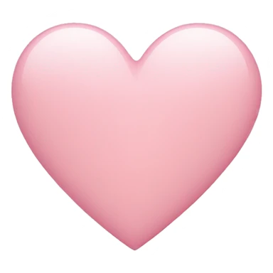 light pink heart sticker